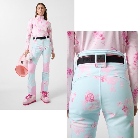 BOGNER X LOVE SHACK FANCY Zula Ski Pants - Powder Blue - Picture 3 of 4